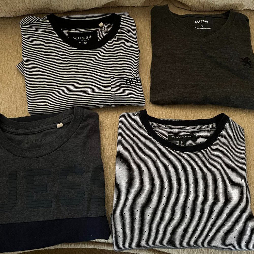 Guess, Express and Banana Republic Men T Shirts 4 for $20
